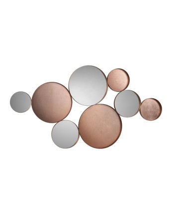 MALMO- ESPEJO ORO ROSA 165X90